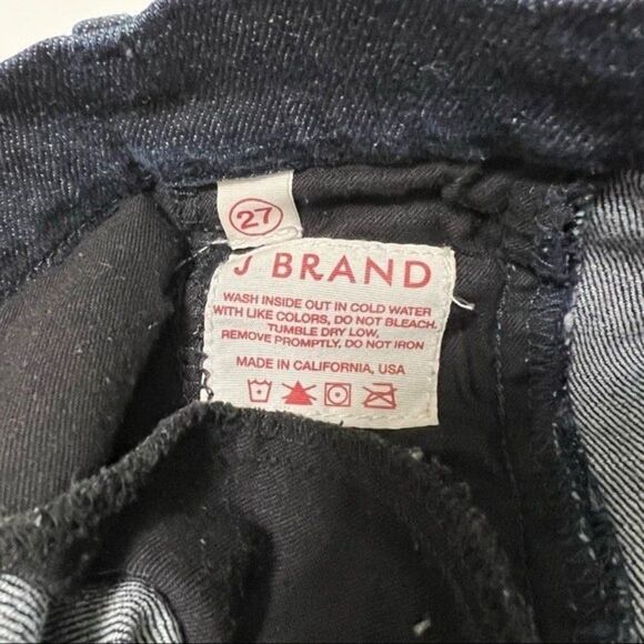 J Brand Jeans Y2K Dark Wash Straight Leg Low Rise Size 27 Cut #714 - Picture 4 of 13
